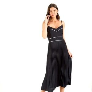 NWT Cooper St Zuri Pleated Dress - Black - US 4
